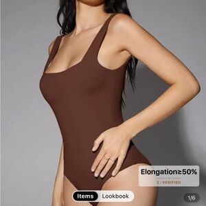 SHEIN Brown Bodysuit
